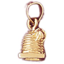 3D Travel Attraction Charm Pendant 14k Gold (1.8 Grams) picture