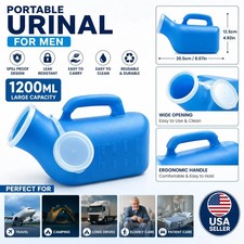 1PCS 1200ML Portable Urinal for Men Spill Proof Urine Bottle Leak Resistant picture