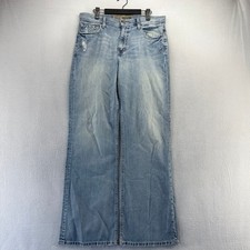 Vintage BKE Jeans Mens 32 Blue Tyler Distressed Bootcut Baggy Denim y2k Light picture