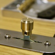 Telecaster style round switch tip, Solid Brass picture