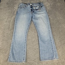 VTG Abercrombie & Fitch Jeans Womens 8S Blue 1892 Jamil Boot Button Fly Bootcut picture
