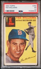 TED WILLIAMS  -  1954 Topps #250  -  PSA 1.5 FAIR  -  Boston Red Sox picture