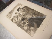 Hazel B Ives Original pencil/charcoal Chaplet of Pearls - Return to England picture