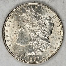 1887-P Morgan Silver Dollar - 90% SILVER - NICE Uncirculated -  picture