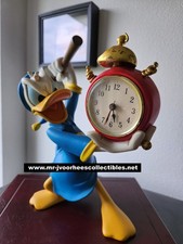 Walt Disney Donald Duck Angry Destroying Alarm Clock Vintage Figurine Statue picture