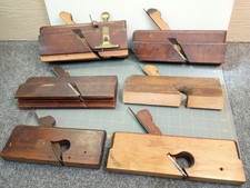Mixed LOT Antique Unusual Odd Weird Wooden Moulding Plane Antique Barn Find OS picture
