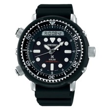 SEIKO ProspeX SNJ025P1 Solar Hybrid Watch Diver Street ARNIE H851 Black NOS picture