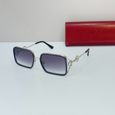 Gucci GG1675 Silver Black Frame Gray Gradient Lens Sunglasses New w/ Case picture
