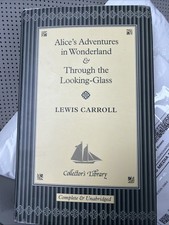 Vtg Alice's Adventures in Wonderland and Through the Looking Glass Set Pre-Owned picture