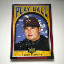 Upper Deck 2004 Play Ball Red Die-Cut Roger Clemens Astros #13 166/175 picture