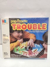 Vintage 1986 Pop O Matic Trouble Board Game - New Sealed In Box picture