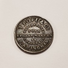 1851 Great Britain Farthing - T Pope & Co Great Exhibition - XF - SKU-Q5495 picture