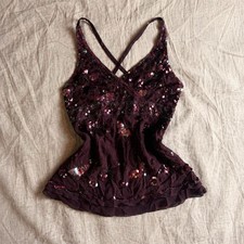 Rare Y2K Bebe 100% silk camisole. picture