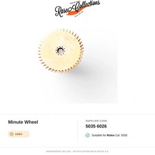 (cod. 5035 6026) for Rolex Minute Wheel Used Good Condition picture