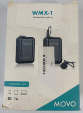 Movo WMX-1 Wireless Lavalier Microphone System for DSLR Smartphone Camera Black picture