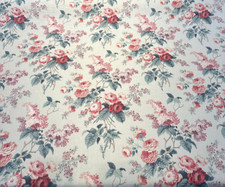 Waverly Emma's Garden Rosewood Floral Birds Fabric By the Yard picture