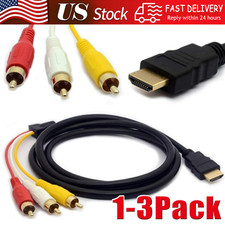 1080P HDMI Male To 3 RCA Video Audio AV Component Converter Adapter Cable HDTV picture