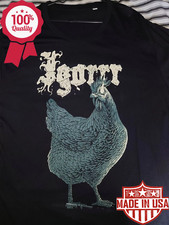 Rare Igorrr Band Rooster Eyes Fire Shirt Classic Black Unisex S-5XL BK8013 picture
