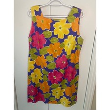 The J Peterman Co. Vintage Floral Sheath Dress Sz 14 picture