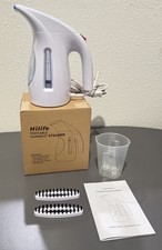 HiLIFE Steamer for Clothes, Portable Handheld Design240ml Big Capacity 700W-Blue picture