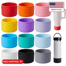 Patelai 24 Pcs Silicone Bottle Boots for Water Tumbler, Bottom Protector, 2.8-3. picture