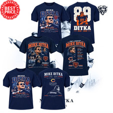 Mike Ditka 1939-2026 Chicago Bears Number 89 Memorial Graphic Fan Unisex Tee picture