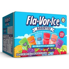 Fla-Vor-Ice Giant Freezer Pops, 1.5 oz., 200 Pack, Assorted Flavors picture
