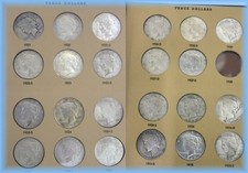1921 - 1935 Peace Silver Dollar US Coin Lot ~ P D S VG - XF ~ 90% Bullion picture