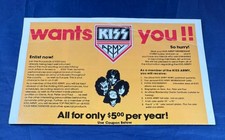 KISS Kiss Army Merchandise Insert merch vintage authentic 1977 Alive II era picture