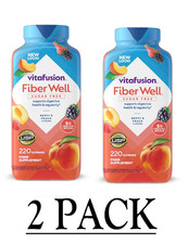 2 PACK - Vitafusion Fiber Well Gummies (220 ct.) {Total 440 Gummies}FREE SHIP picture