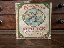 WINCHESTER NUBLACK Black Powder Shells 2 - Piece Box - 12 GA Empty Box picture
