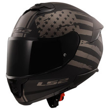 LS2 Adult's Stream II America Helmet W/ SunShield - Matte Black Size Medium picture