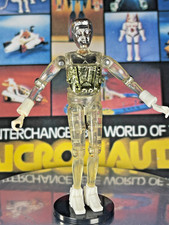 VINTAGE 1978 MEGO MICRONAUTS CLEAR TIME TRAVELER ORIGINAL + COMPLETE w/BACK PEG picture