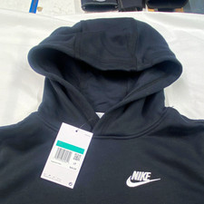 Size XL-Kids - NWT Nike Big Kids Sportswear Club Fleece Pullover Hoodie Black picture