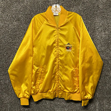 Westward Ho Casino Las Vegas Grubstake Jamboree Yellow Satin/Nylon Jacket XL picture