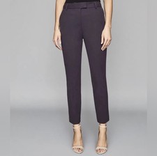 Reiss Sadie Slim Fit Trousers Plum Tailored Women’s US 6 picture