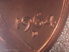 1964 D   D/D  Double Mint Mark  Lincoln Memorial.  Beautiful Red Error Coin picture