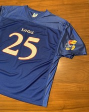 Vintage Kansas Jayhawks Football Jersey Mens 2XL Y2K Blue Knights Apparel Mesh picture