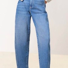 Lipsy blue slim barrel jeans size US 6 picture