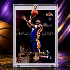 Kobe Bryant Gold Refractor Holo Foil SP Insert Rare Fleer Lakers Jersey #8 picture