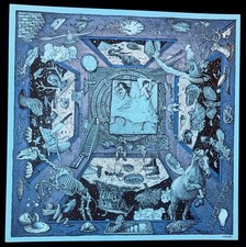 PHISH Approaching A Rift 2015 David Welker Blue Screen Print Art Poster 12x12in picture