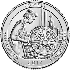 2019 D Lowell NP Quarter.  Uncirculated From US Mint roll. picture