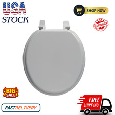 Mainstays Round Molded Wood Toilet Seat, White....... picture