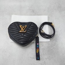 LOUIS VUITTON New Wave Heart Bag black Shoulder Bag AUTHENTIC picture