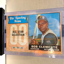 Topps 1968 Sporting News All-Stars Roberto Clemente #374 Pirates Called Bob picture