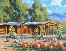 TOM HAAS painting 'Free Range' oil 11