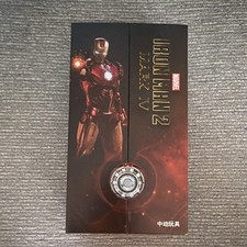 Marvel Iron Man 2 Iron Man Mark IV Action Figure w/ Hands Flame Effects Stand picture
