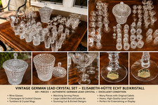 Vintage German Crystal Collection Elisabeth-Hütte Echt Bleikristall picture