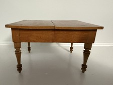 Antique German Schneegas Style Dollhouse Extending Dining Table Turned Legs picture