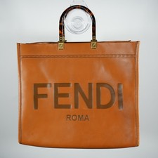 * Fendi Sunshine Tote Brown Leather picture
